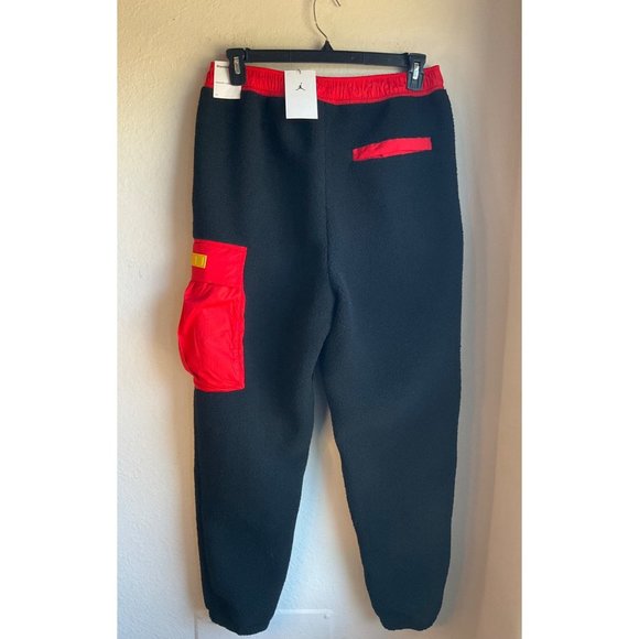 New w/tags Jordan Essential MS Statement Fleece Sherpa Pants/Joggers Medium DC97 - Picture 2 of 12